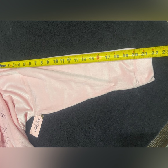 🌸✨Juicy Couture Crop Top Baby Pink Hoodie Size L NWT🌸✨ - Picture 9 of 11